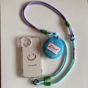 🩵💜 Pawe® dog Handmade 3-in-1 Lanyard Crossbody | Wrist Phone Strap.